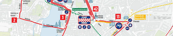pražský maraton mapa Volkswagen Maraton Praha | RunCzech pražský maraton mapa