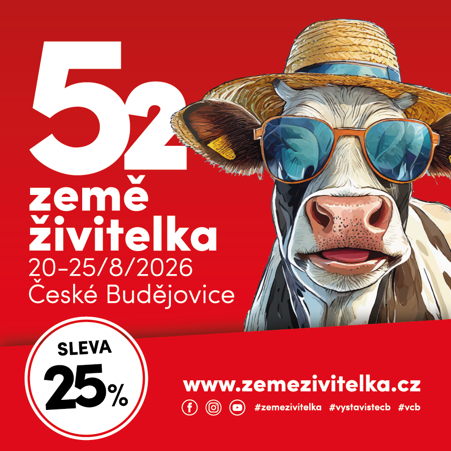 Sleva 25 % ze vstupného na agrosalon Země živitelka
